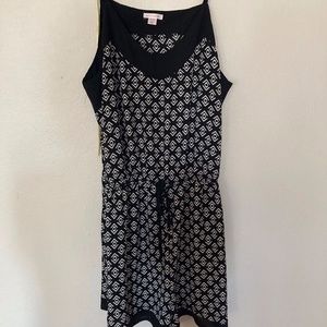 Black and White Patterned Romper